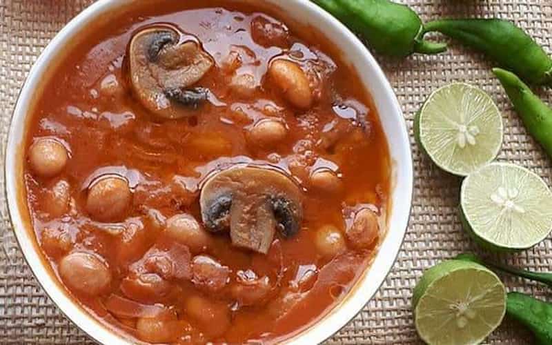 تصویر 2 از کنسرو لوبیا چیتی با قارچ مناسب وعده های غذایی آماده